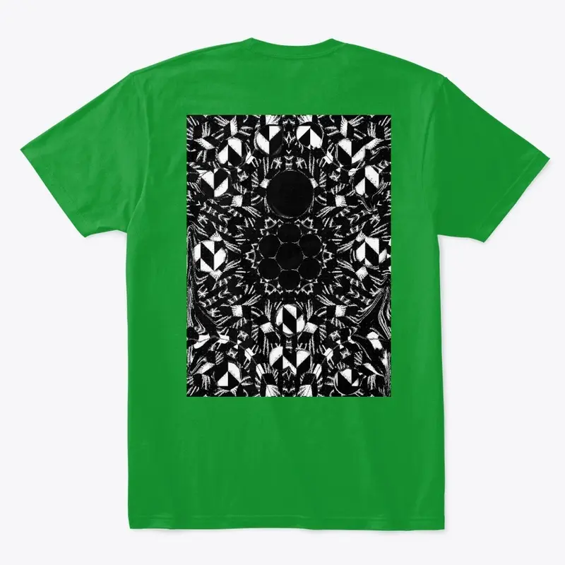 Trippy Tribal B&W T-shirt