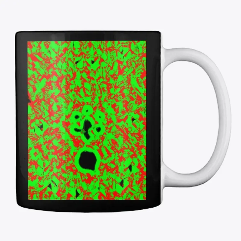 Spunky Neon Psychedelic Mugs