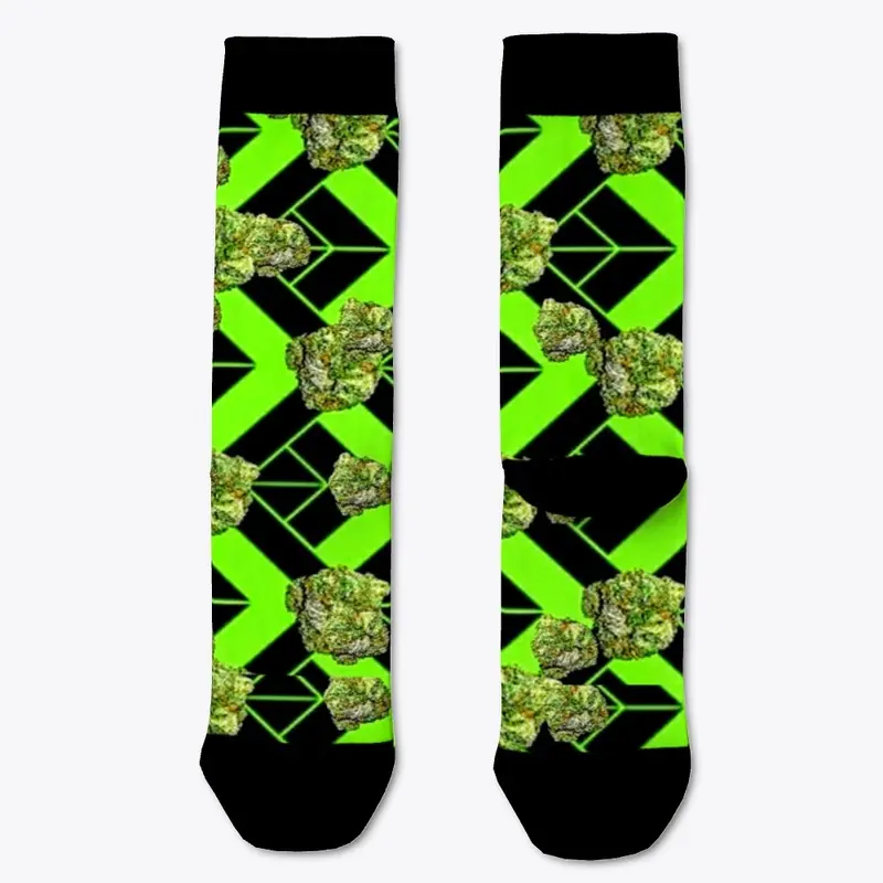 Ganja Bud Cannabis Friendly Socks