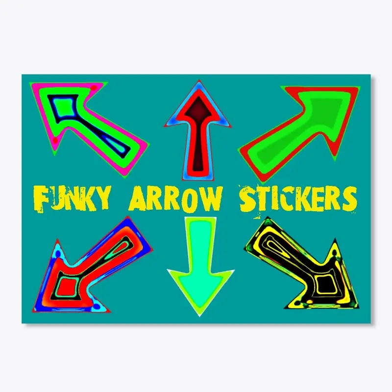 Funky Arrow Stickers